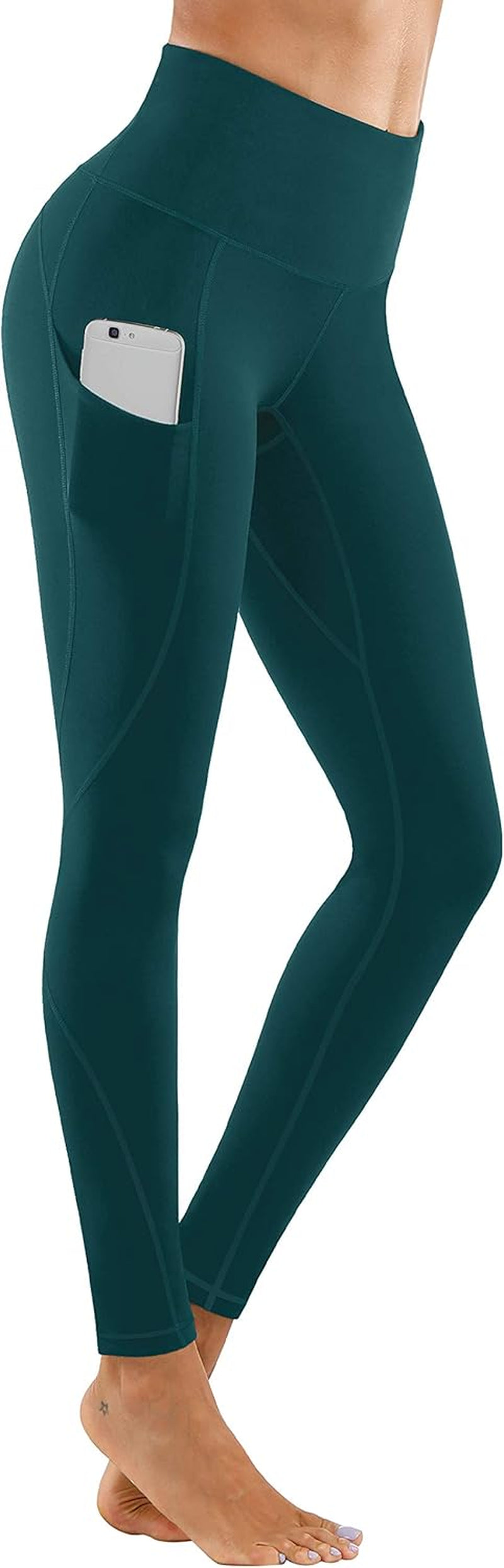 Women High Waist Yoga Pants with Pockets Stretch Soft Leggings