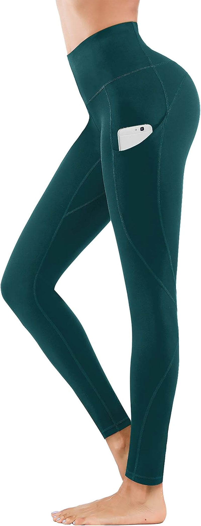 Women High Waist Yoga Pants with Pockets Stretch Soft Leggings