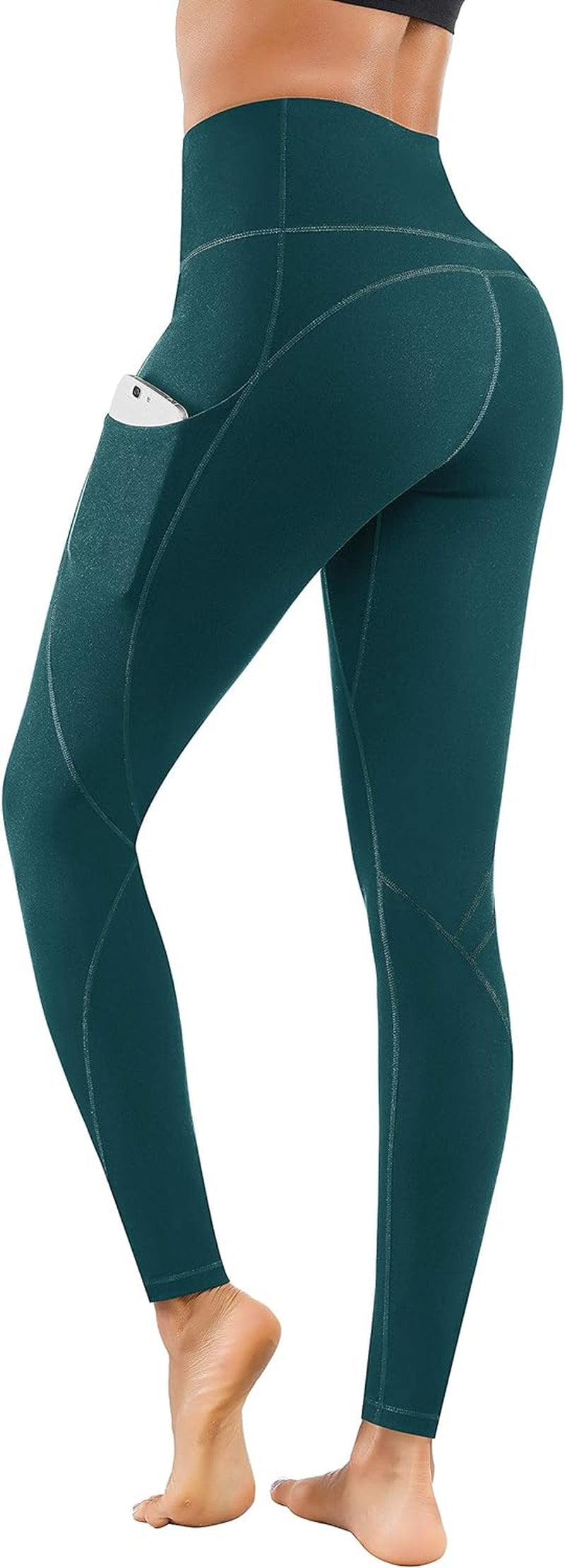 Women High Waist Yoga Pants with Pockets Stretch Soft Leggings